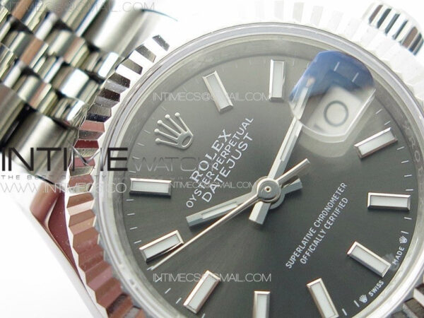 Datejust 28mm 279179 SS APSF Best Edition Gray Dial Sticks Markers on SS Jubilee Bracelet NH05 - Image 7