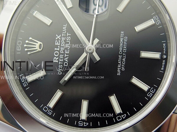 DateJust 41 126300 904L SS VSF 1:1 Best Edition Black Dial on Jubilee Bracelet VS3235 - Image 7