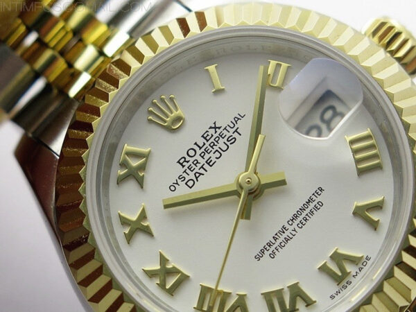 Datejust 28mm 279173 SS/YG BP Best Edition White Roman Markers Dial on SS/YG Jubilee Bracelet ETA2671 - Image 7