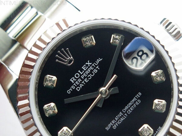 Datejust 31mm 278273 SS BP Best Edition Black Crystal Markers Dial on Oyster Bracelet - Image 6