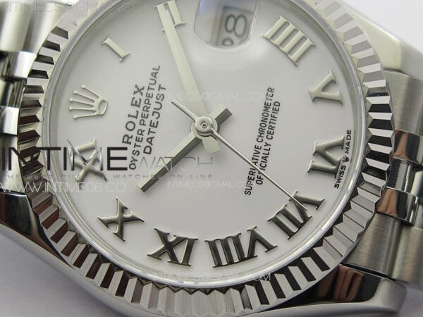 DateJust 31mm 178271 SS APSF Best Edition White Dial Roman Markers on Jubilee Bracelet A2824 - Image 7