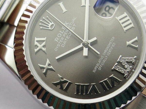 Datejust 31mm 278273 SS BP Best Edition Gray Roman Markers Dial on Oyster Bracelet - Image 6