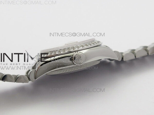DateJust 28mm SS Diamond Bezel BP Best Edition Silver Dial on SS Bracelet ETA2671 - Image 7