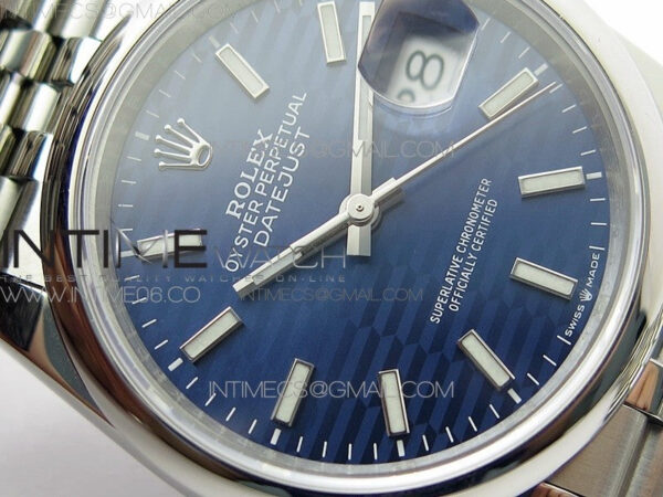 DateJust 36 SS 126200 BP 1:1 Best Edition New Blue Dial on Jubilee Bracelet - Image 7