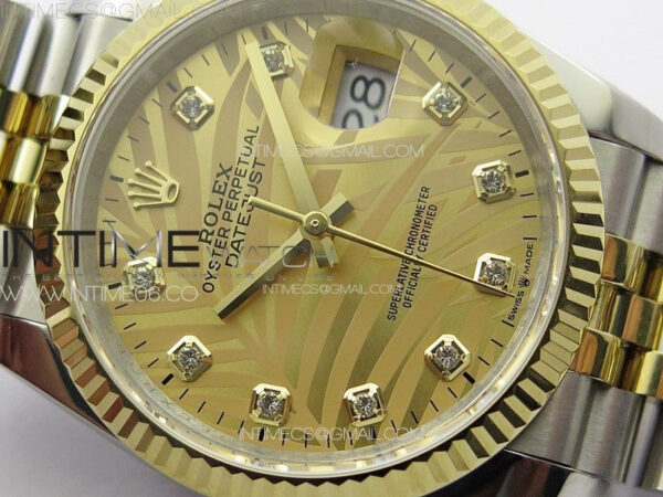 DateJust 36 SS/YG 126234 JDF 1:1 Best Edition New YG Dial on Jubilee SS/YG Bracelet - Image 7