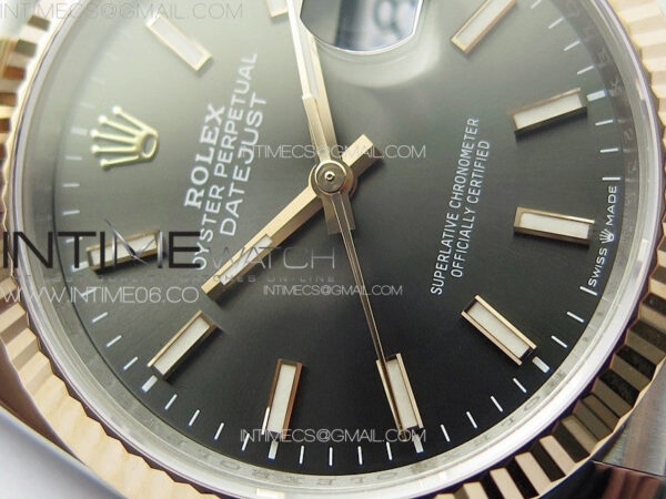 DateJust 36 SS 126231 VSF 1:1 Best Edition 904L Steel Gray Stick Dial on Jubilee Bracelet VS3235 - Image 7