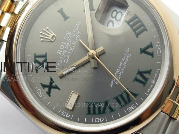 DateJust 36 SS/RG 126201 BP 1:1 Best Edition Gray Dial on Jubilee Bracelet - Image 7