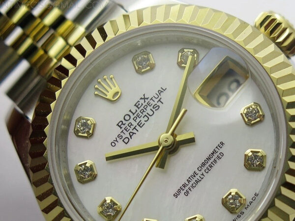 Datejust 28mm 279173 SS/YG BP Best Edition White MOP Crystals Markers Dial on SS/YG Jubilee Bracelet ETA2671 - Image 7