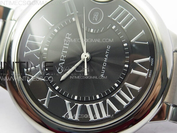 Ballon Bleu 42mm SS K3F 1:1 Best Edition Black Texture Dial on SS Bracelet A2824 - Image 7