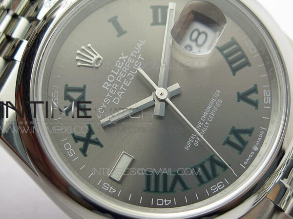 DateJust 36 SS 126200 BP 1:1 Best Edition Gray Dial on Jubilee Bracelet - Image 7