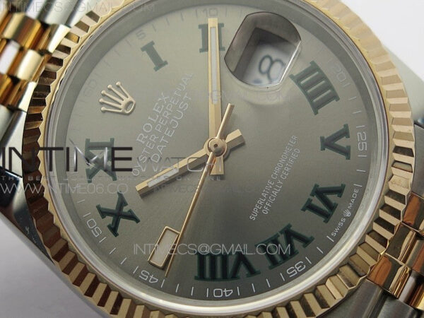 DateJust 36 SS/RG 126231 BP 1:1 Best Edition Gray Dial on Jubilee Bracelet - Image 7