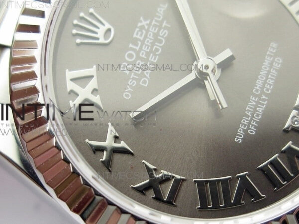 Datejust 31mm 278275 SS BP Best Edition Gray Roman Markers Dial(@6 Crystal Makrer) on SS President Bracelet - Image 7