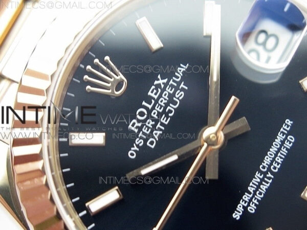 Datejust 31mm 278275 RG BP Best Edition Black Sticks Markers Dial on RG President Bracelet - Image 7