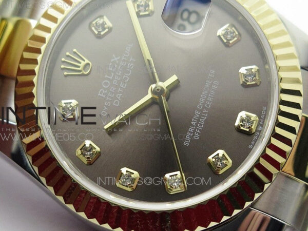 Datejust 31mm 278273 SS/YG BP Best Edition Gray Diamonds Markers Dial on SS/YG Oyster Bracelet - Image 7