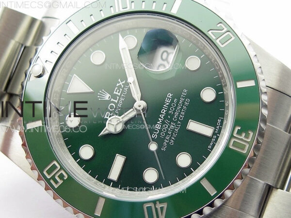 Submariner 116610LV 904L SS Case Best Edition Green Dial On 904L Bracelet ZZF V3 - Image 6