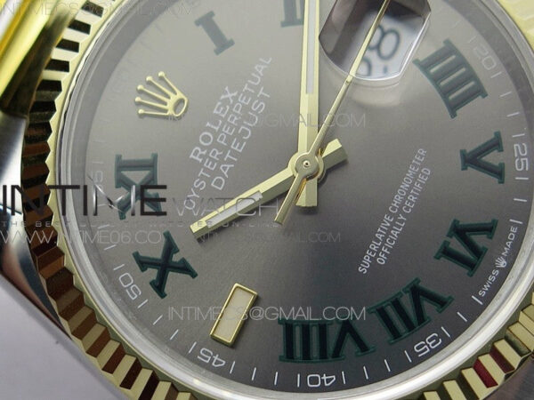 DateJust 36 SS/YG 126233 JDF 1:1 Best Edition Gray Dial on Oyster Bracelet - Image 6
