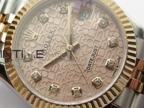 DateJust 31mm 178271 SS/RG APSF Best Edition RG Jubilee Dial Crystal Markers on Jubilee Bracelet A2824 - Image 7