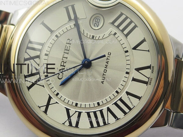 Ballon Bleu 42mm SS/RG K3F 1:1 Best Edition White Texture Dial on SS Bracelet A2824 - Image 7