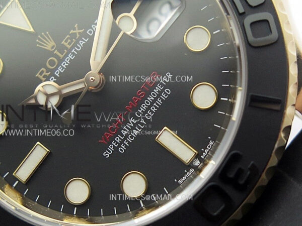 Yacht-Master 126655 Weight RG/Tungsten Gold ARF 1:1 Best Edition Black Ceramic Bezel on Oysterflex Rubber Strap VS3235 - Image 7