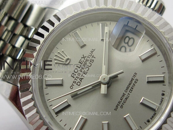 Datejust 28mm 279179 SS APSF Best Edition Silver Dial Sticks Markers on SS Jubilee Bracelet NH05 - Image 6