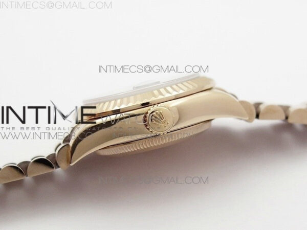 DateJust 28mm RG Diamond Bezel BP Best Edition Brown Dial on RG Bracelet ETA2671 - Image 6