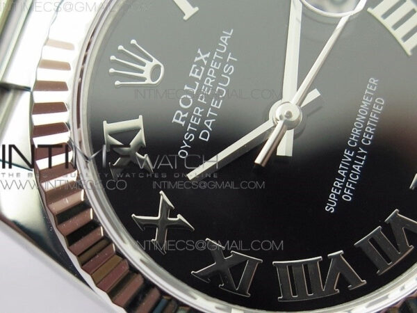 Datejust 31mm 278275 SS BP Best Edition Black Roman Markers Dial on SS President Bracelet - Image 7