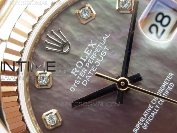 Datejust 31mm 278275 RG BP Best Edition MOP Gray Crystal Markers Dial on RG President Bracelet - Image 7