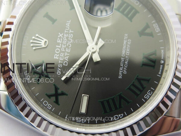 DateJust 36 SS 126234 VSF 1:1 Best Edition 904L Steel Gray Dial Roman Markers on Jubilee Bracelet VS3235 - Image 7