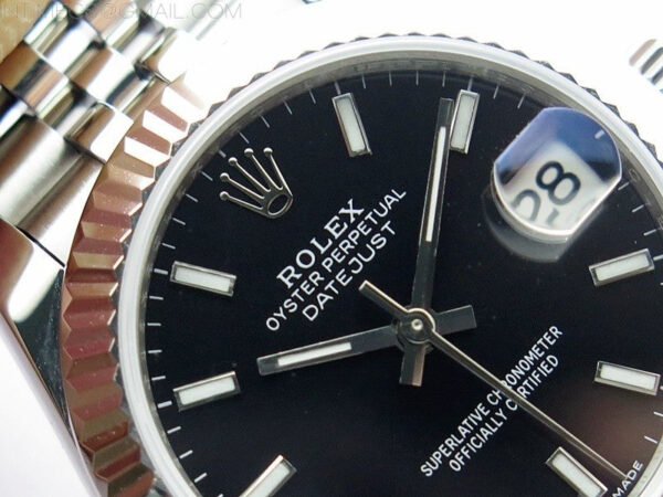 Datejust 31mm 278271 SS BP Best Edition Black Stick Markers Dial on Jubilee Bracelet - Image 7