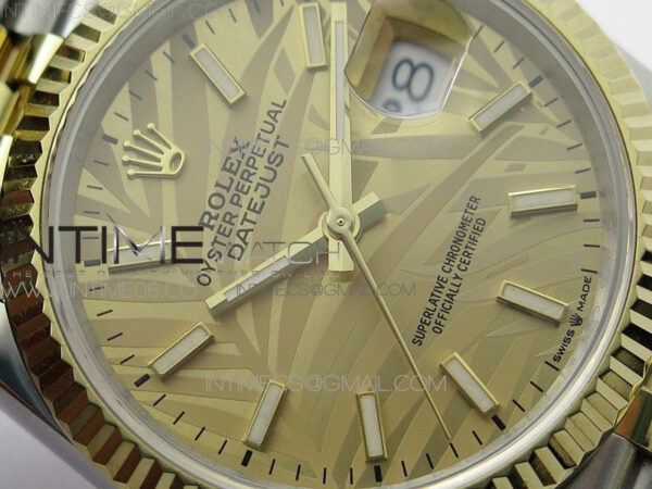 DateJust 36 SS/YG 126233 JDF 1:1 Best Edition New YG Dial on Jubilee Bracelet - Image 8
