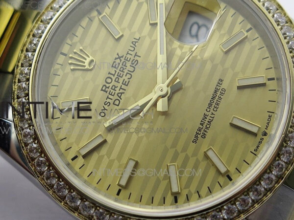 DateJust 36 SS/YG 126283 JDF 1:1 Best Edition New YG Dial on Oyster Bracelet - Image 7