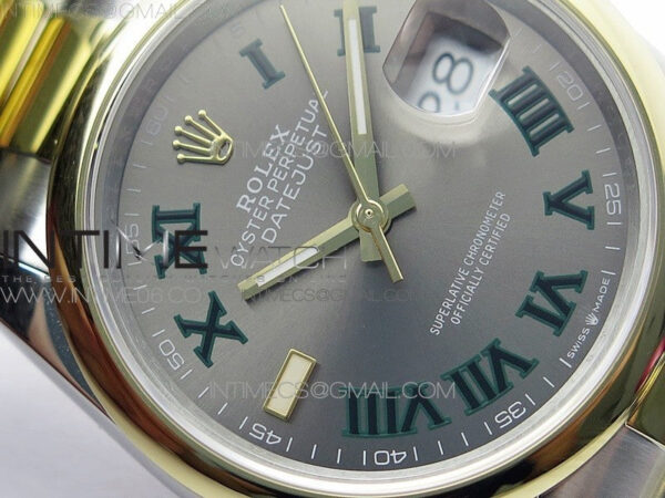 DateJust 36 SS/YG 126203 JDF 1:1 Best Edition Gray Dial on Oyster Bracelet - Image 7