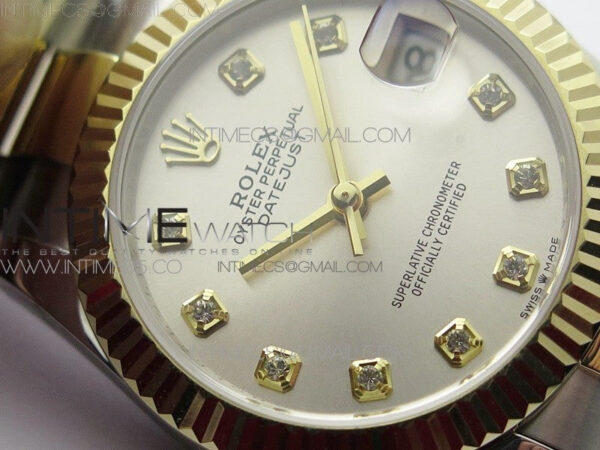 Datejust 31mm 278273 SS/YG BP Best Edition Silver Diamonds Markers Dial on SS/YG Oyster Bracelet - Image 7