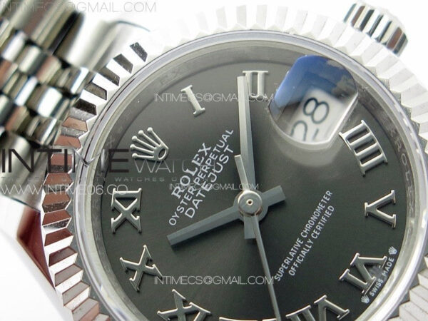 Datejust 28mm 279179 SS APSF Best Edition Gray Dial Roman Markers on SS Jubilee Bracelet NH05 - Image 7