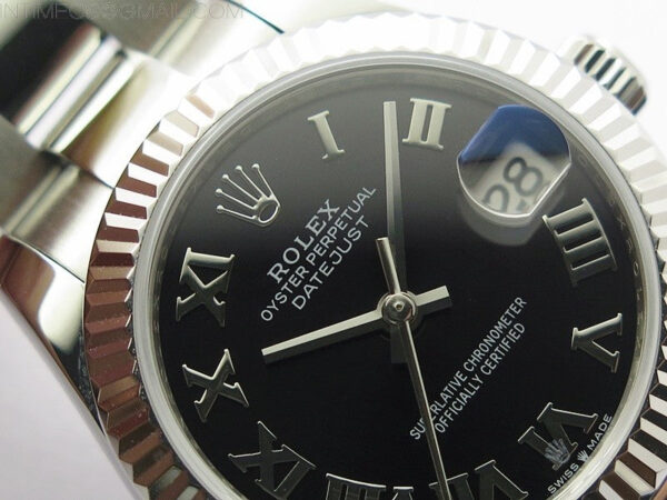 Datejust 31mm 278273 SS BP Best Edition Black Roman Markers Dial on Oyster Bracelet - Image 7