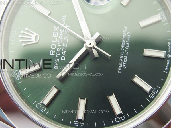 DateJust 41 126300 904L SS VSF 1:1 Best Edition Green Dial on Jubilee Bracelet VS3235 - Image 7