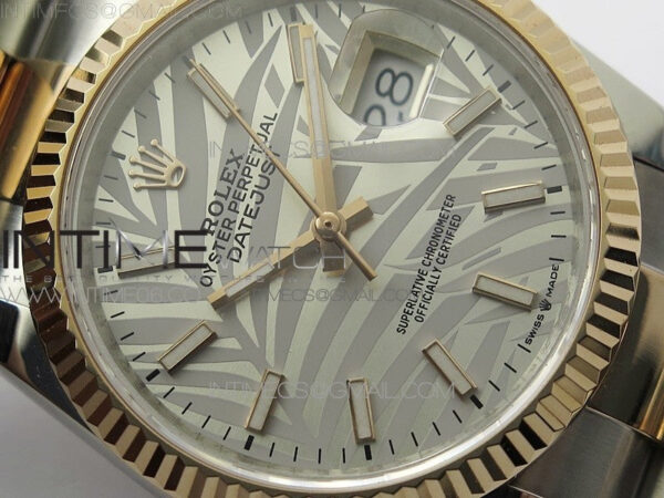 DateJust 36 SS/RG 126231 BP 1:1 Best Edition Silevr/Gray Dial on Oyster Bracelet - Image 6
