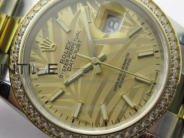 DateJust 36 SS/YG 126283 JDF 1:1 Best Edition New YG Dial Style 2 on Oyster Bracelet - Image 7