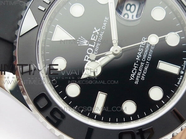 Yacht-Master 42mm 226659 VSF 1:1 Best Edition 3D Black Ceramic Bezel on Black Rubber Strap VS3235 - Image 6