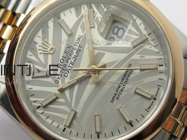 DateJust 36 SS/RG 126201 BP 1:1 Best Edition Silver/Gray Dial on Jubilee Bracelet - Image 6