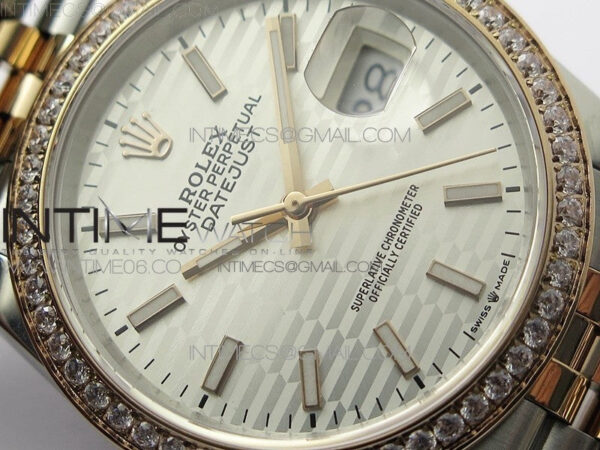 DateJust 36 SS/RG 126281 BP 1:1 Best Edition Silver Dial on Jubilee Bracelet - Image 7