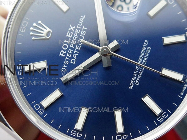 DateJust 41 126300 904L SS VSF 1:1 Best Edition Blue Dial on Oyster Bracelet VS3235 - Image 8
