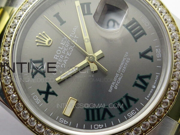 DateJust 36 SS/YG 126283 JDF 1:1 Best Edition Gray Dial on Oyster Bracelet - Image 6