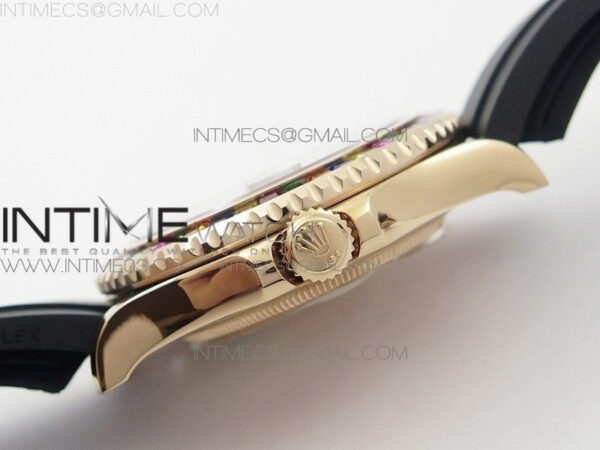 Yacht-Master 40 116695SATS GMF 1:1 Best Edition 904L Case on Black Rubber Strap - Image 8