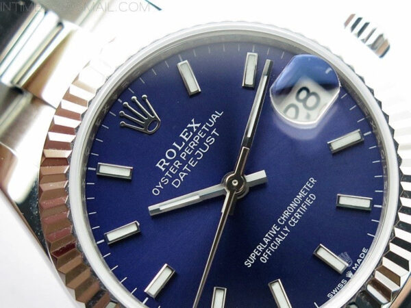 Datejust 31mm 278273 SS BP Best Edition Blue Stick Markers Dial on Oyster Bracelet - Image 9