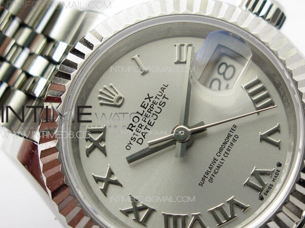 Datejust 28mm 279179 SS APSF Best Edition Silver Dial Roman Markers on SS Jubilee Bracelet NH05 - Image 8