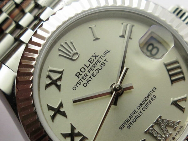 Datejust 31mm 278271 SS BP Best Edition Silver Roman Markers @6 Crystal Dial on Jubilee Bracelet - Image 9
