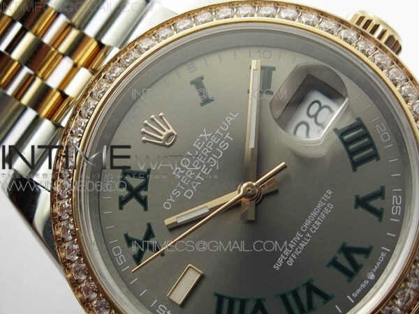 DateJust 36 SS/RG 126281 BP 1:1 Best Edition Gray Dial on Jubilee Bracelet - Image 8