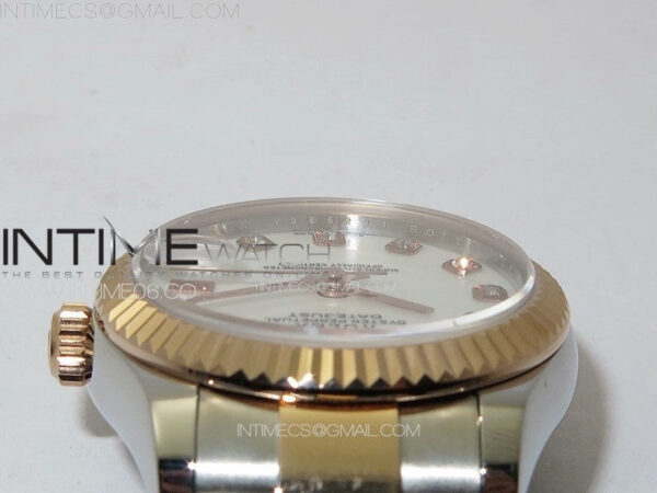 DateJust 31mm 72610 SS/RG APSF Best Edition White MOP Dial Crystals Markers on Oyster Bracelet A2824 - Image 8