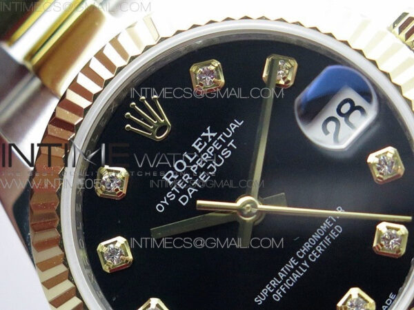 Datejust 31mm 278273 SS/YG BP Best Edition Black Diamonds Markers Dial on SS/YG Oyster Bracelet - Image 9